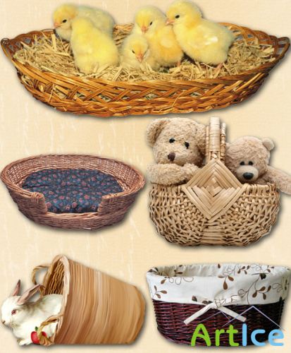 Basket for Animals PNG Files