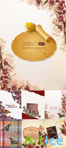 Spring Floral Illystrations Set 5