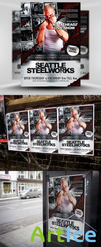 Steelworks Flyer Template PSD
