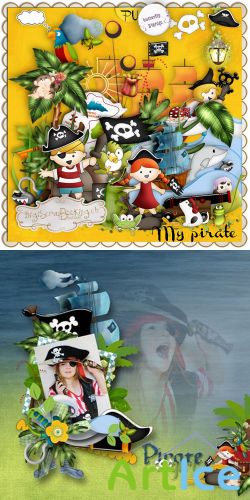 Scrap Set - My Pirate PNG and JPG Files