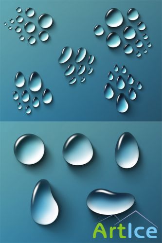 Water Drops PSD