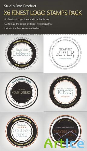 6 Logo Stampts Pack