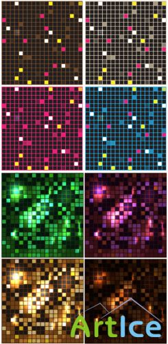 Abstract Mosaic Vector Backgrounds