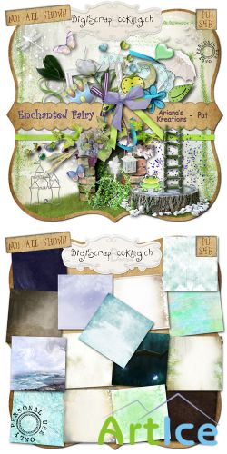 Scrap Set - Enchanted Fairy PNG and JPG Files