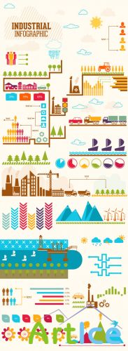 Industrial Infographic & Data Visualization Set
