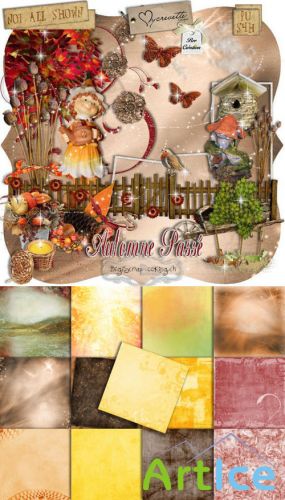 Scrap Set - Automne Passe PNG and JPG Files