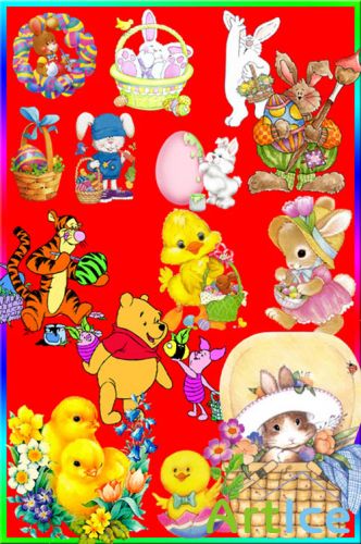 Cartoons for the Easter Theme