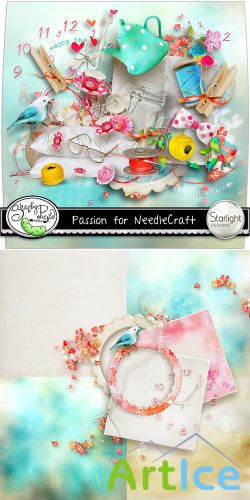 Scrap Set - Passion for NeedleCraft PNG and JPG Files