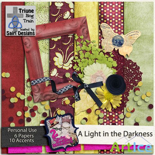 Scrap Kit - A Light in the Darkness PNG and JPG Files