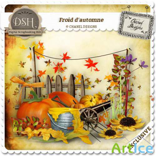 Scrap set - Froid D`automne PNG and JPG Files