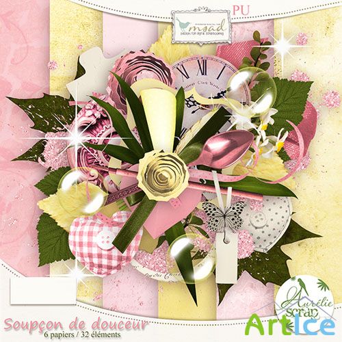 Scrap Set - Soupcon de Douceur PNG and JPG Files