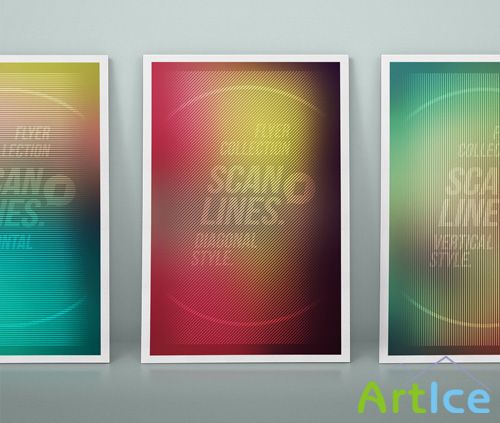 Scanline Led Flyers Collection