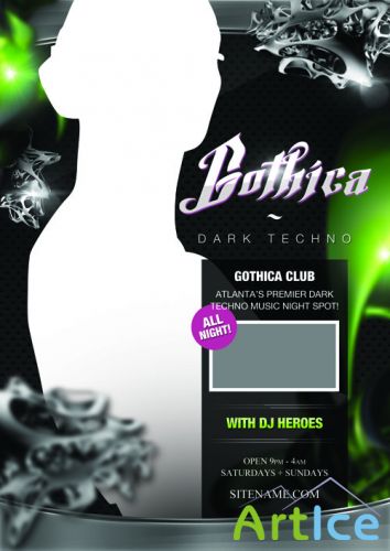 Gothica Flyer Template PSD