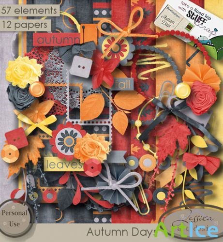 Scrap Kit - Autumn Days PNG and JPG Files