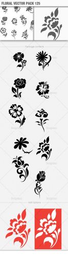 Floral Vector Pack 125