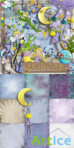 Scrap Set - Holy Night PNG and JPG Files