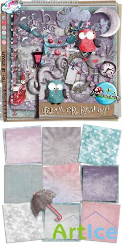 Scrap Set - Dream Or Reality PNG and JPG Files