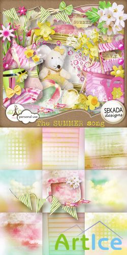Scrap Set - The Summer Song PNG and JPG Files