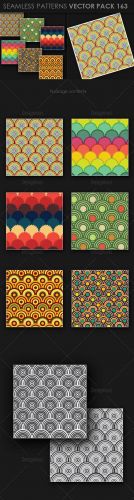 6 Seamless Patterns Vector Pack 163