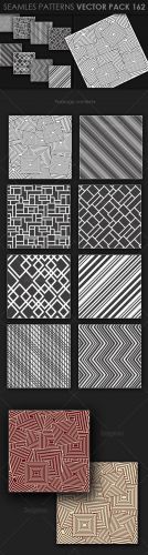 8 Seamless Patterns Vector Pack 162