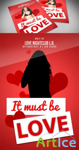 Valentines Flyer Template 2 PSD