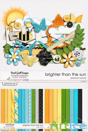 Scrap Set - Brighter Than the Sun PNG and JPG Files