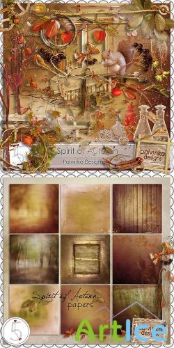Scrap Kit - Spirit of Autumn PNG and JPG Files