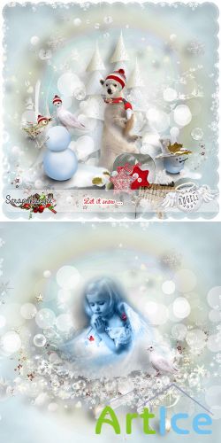 Scrap Set - Let it Snow... PNG and JPG Files