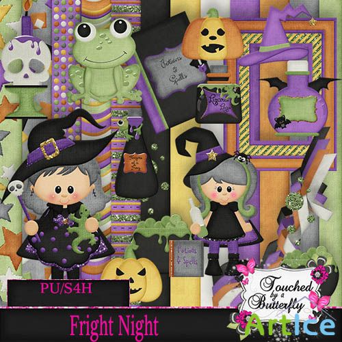 Scrap Set - Fright Night PNG and JPG Files