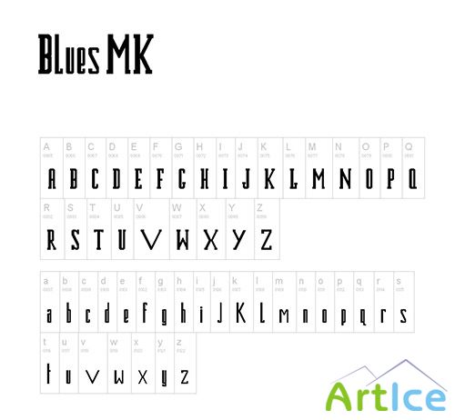 Blues MK2 Fonts Set
