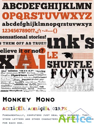 Commercial Fonts Collection for PC