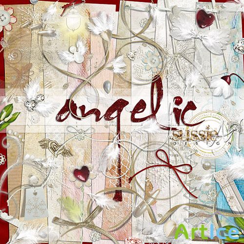 Scrap Set - Angelic PNG and JPG Files