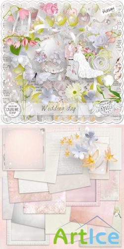 Scrap Set - Wedding Day PNG and JPG Files