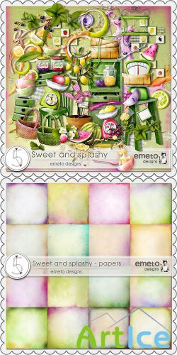 Scrap Set - Sweet and Splashy PNG and JPG Files
