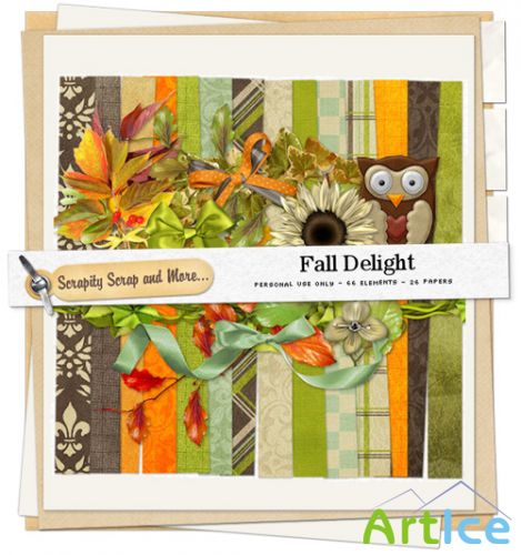 Scrap Kit - Fall Delight PNG and JPG Files