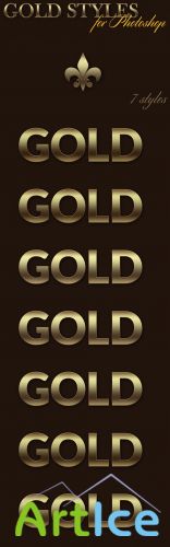 Designtnt - Gold Photoshop Styles