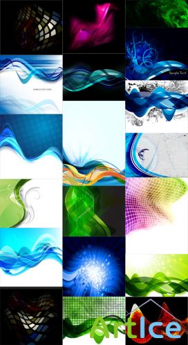 20 Abstract Illustrations Vector Set