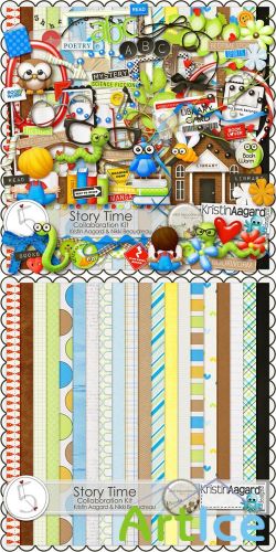 Scrap Set - Story Time PNG and JPG Files