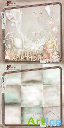 Scrap Set - Birthdee-Doo PNG and JPG Files