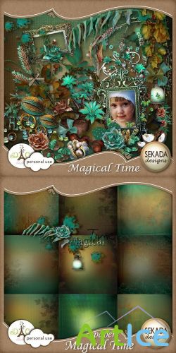 Scrap Kit - Magical Time PNG and JPG Files