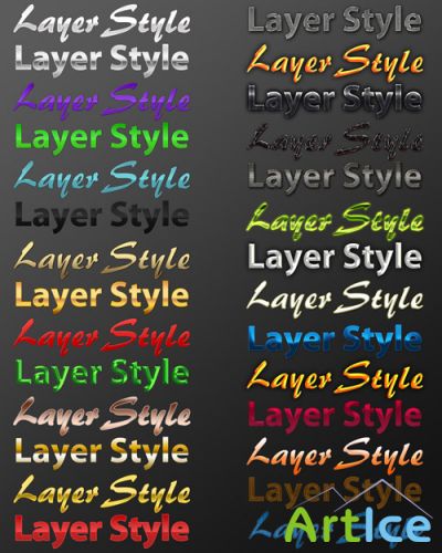 PS Text Layer Styles