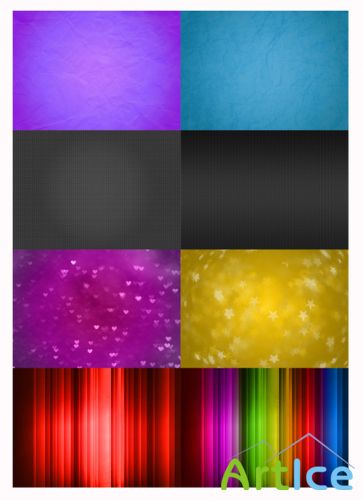 PSD Colorful Backgrounds Set