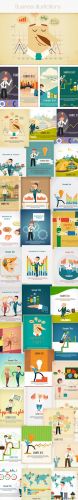 43 Business Vector Illustrations