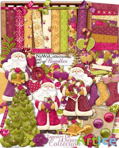 Scrap Set - Tapestry Of Christmas PNG and JPG Files