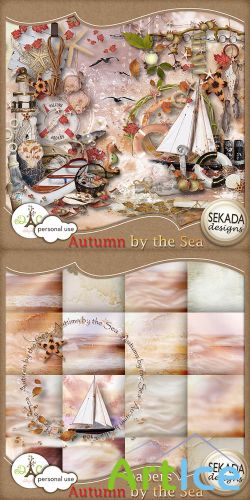 Scrap Kit - Autumn by the Sea PNG and JPG Files