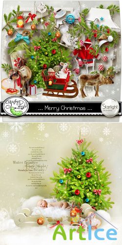 Scrap Kit - ...Merry Christmas... PNG and JPG Files