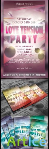 Love Tension Party Flyer Template