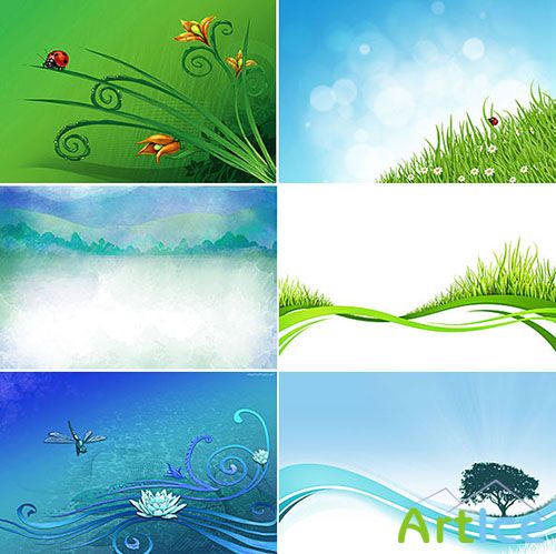 Nature Backgrounds PSD Template