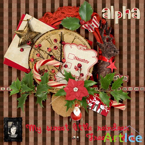 Scrap - My Sweet Little Reindeer PNG and JPG Files