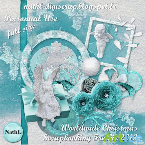 Scrap Set - WorldWide Christmas PNG and JPG Files